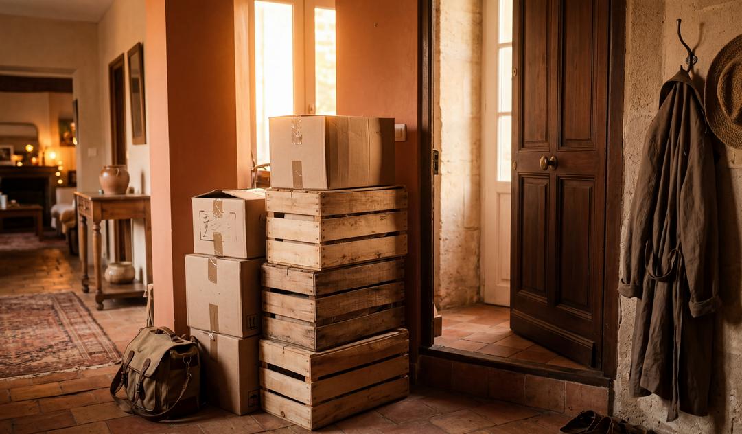 Cartons et bagages préparés pour une mutation militaire entre l’Île-de-France et Bordeaux