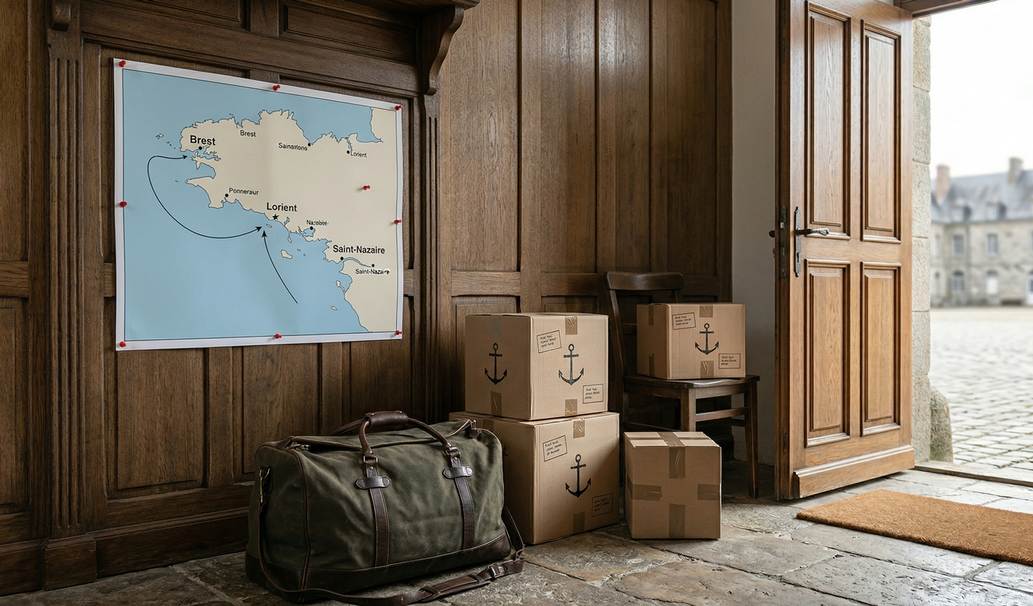 Préparation d’un déménagement militaire avec repérage de la zone d’intervention